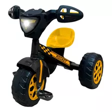 Triciclo Para Niño Prinsel Rocket Boy Color Negro Y Amarillo