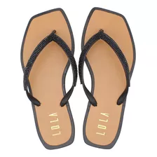 Chinelo Infantil Feminino Rasteirinha Menina Lola Preto