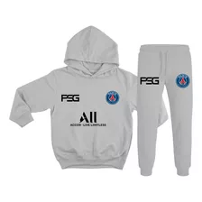 Conjunto De Moletom Juvenil Infantil Psg Blusa E Calça