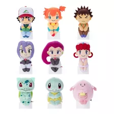 Pokémon Pelúcia Sentadinhos Original Tomy Ash 12cm Unidade