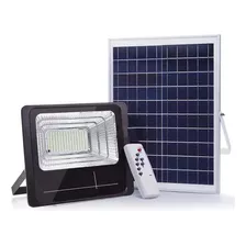 Foco Led 100w Con Panel Solar Sensor Fotocelula Y Control Pg