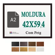 Moldura A2 42x59,4 Para Quadro Imagens Certificado Com Petg