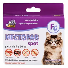 Pipeta Antipulgas Hectopar Gatos 4kg A 10kg 1ml Ação Rapida