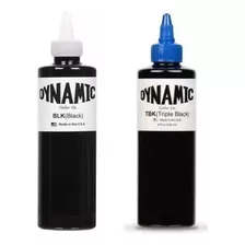 Tinta Tattoo Dynamic Black E Triple Black 240ml Tatuagem