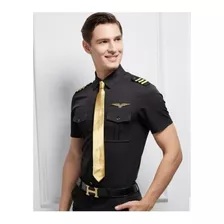 Uniforme De Capitão De Avião Traje De Vuelo Força Piloto Ae