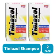 Shampoo Auxiliar Para Caspa Ketoconazol Tiniazol 2 Pack