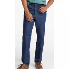 Jeans Clásico Hombre Azul Recto Rígido ( No Chupin )