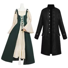 Vestido Vintage Medieval De Halloween, Fiesta De Esmoquin