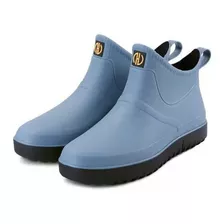 Botas De Lluvia Hombre Color Solido Antideslizante Resistent