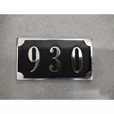 Placa De Aluminio Con Su Nùmero De Casa 15*8 Cm