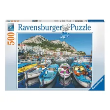 Rompecabezas Ravensburger 500 Piezas Paisaje Botes Edad 12+