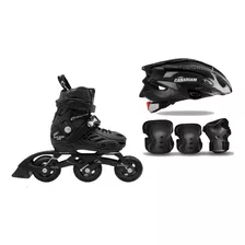 Combo Patines Canariam Black Magic Pro Plus+kitc4+cascosonic