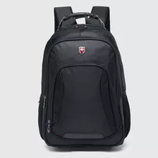 Mochila Bolsa Executiva Reforçada Impermeável Notebook Slim Cor Preto