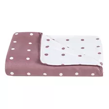 Capa Duvet Edredom Super King Dupla Face Petit Poá - 1 Peça Cor Rose