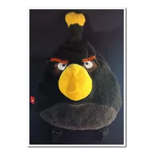 Angry Birds Bomb, Mochila Peluche, 40x30 Cms. Aprox.