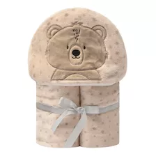 Cobertor Bordado De Microfibra Papi C Capuz Criança Urso Ted