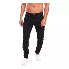 Calça Jeans Masculina Básica Black Denim Elastano Lycra 0130