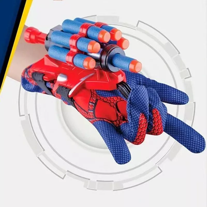Lanza Dardos De Mano Hombre Araña Spiderman + Guante Cosplay