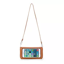 Bolso Bandolera Pantalla Táctil Piel Genuina Porta Celular