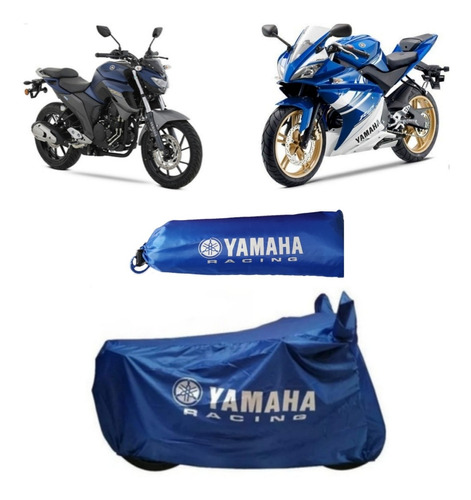 Funda Impermeable Para Motocicleta Yamaha Roja Foto 3