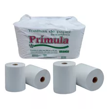 Papel Toalha Bobina 6 Rolos De 20cm X 200m Branco Promoção!!