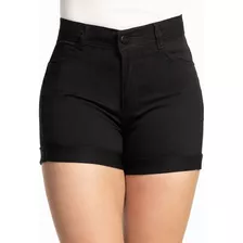 Shorts Feminino Biotipo Bengaline Cintura Intermediária