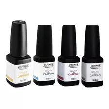 Kit X 4 Esmaltes Kapping Nivelador Gel Uv Capping Cuvage C