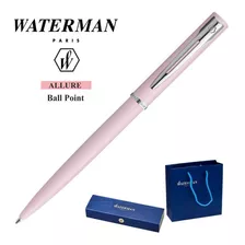 Boligrafo Waterman Allure Rosado Pastel Color De La Tinta Azul