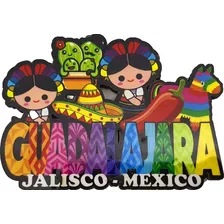 Guadalajara Jalisco Iman Mdf Refrigerador Recuerdo Mex Y050