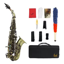 Material De Latão Para Saxofone Soprano Bb De Estilo Vintage
