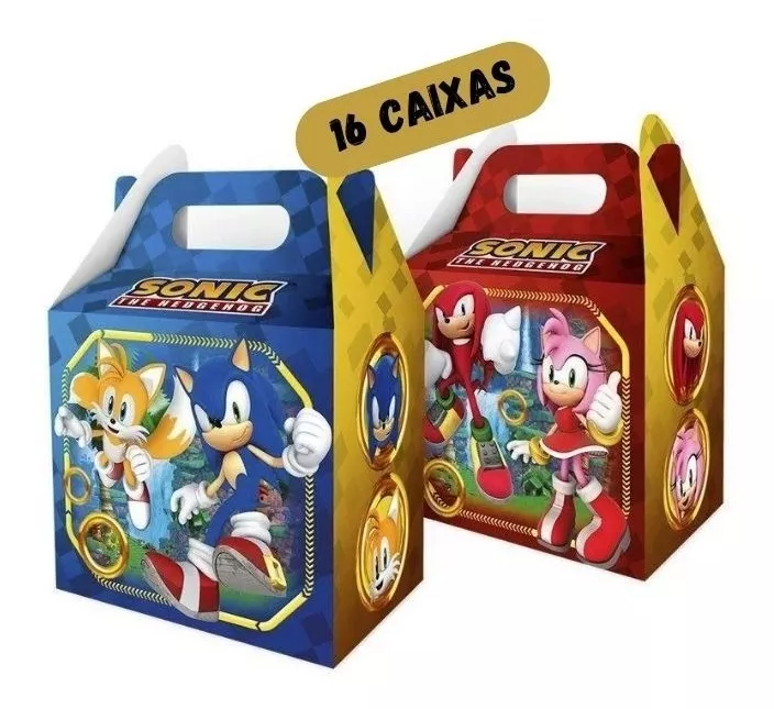 Caixas Surpresas Para Lembrancinha Do Sonic