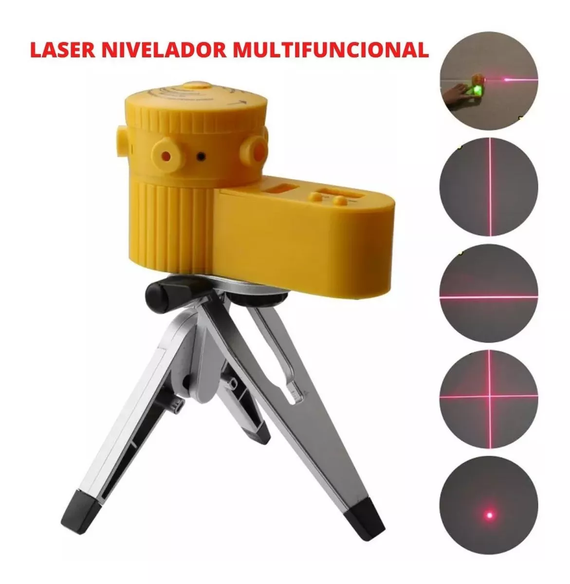 Nivel Laser Nivelador Prumo Giratorio Profissional Tripe 360