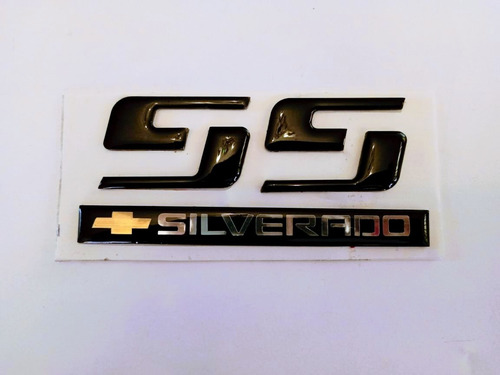 Emblema Lateral Chevrolet Silverado Ss Foto 5