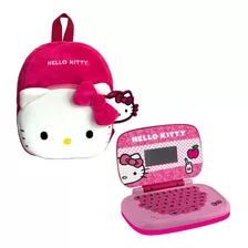 Kit Mochila Inf.pelúcia Hello Kitty + Laptop Inf.hello Kitty