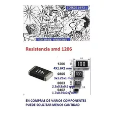 Resistencia Smd 1206 1/4w 5% 10k X 100 U