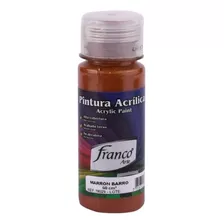 Pintura Acrilica Marron Barro De 60ml Franco