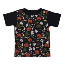 Camiseta Infantil Halloween Tshirt Temática Dia Das Bruxas