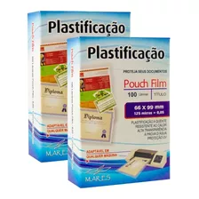 Plástico Para Plastificação Mares Cpf/sus 66x99 0,05mm 200un