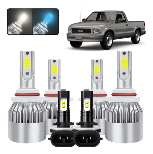 Kit De Focos Led 9005 9006 881 Para Gmc Sonoma 1998-2004 GMC SONOMA 4X2 WIDESIDE COMPA