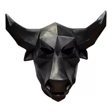 Mascara Toro Low Poly Bull Latex Fiesta Terror Halloween