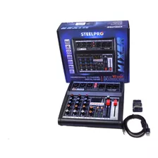 Mezcladora 4 Canales 3+subwoofer Xlr Bluetooth Usb Steelpro