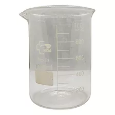 Vaso Vidrio Precipitado Hda Boro 3.3 1000ml Importado