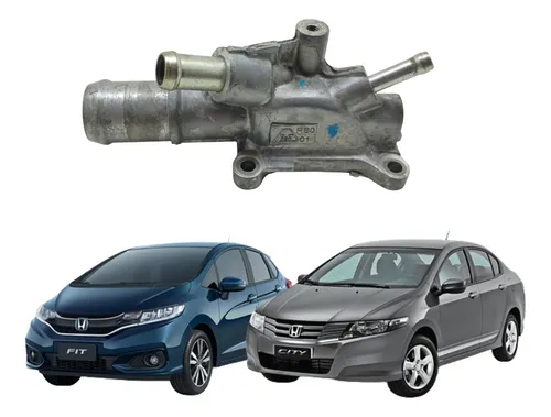 Carcaça Flange De Agua Honda Fit City 2009 A 2014 Usado 1