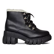 Bota Coturno Feminina Para Frio Intenso Com Pelo Dentro Neve