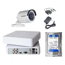 Kit Cctv Hikvision Dvr 4ch 1 Camara Tubo 1080p.