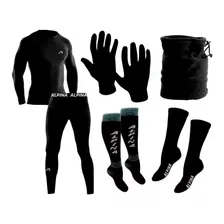 Conjunto Termico Alpina + Guantes + Cuello + 2p Medias