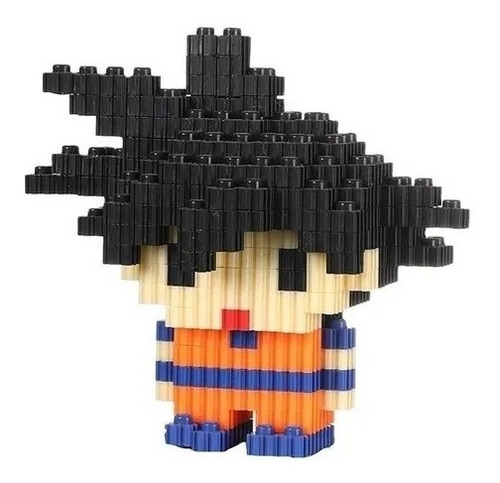 Mini Bloques Tipo Lego Goku Figura 3d Armable