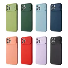 Carcasa Para iPhone 12 Cubre Camara Silicona Clever