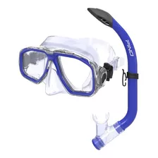 Set Snorkeling Pino Junior Mascara Buceo Kit Combo Color Azul