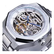 Relógios De Pulso Forsining Skeleton Diamond Tourbillon